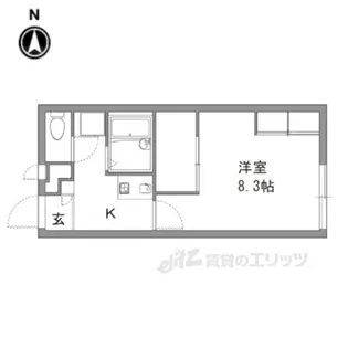 レオパレス萩ケ丘【1階】の間取り