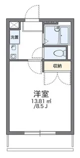 レオパレスBLOWIN IN THE WIND【2階】の間取り