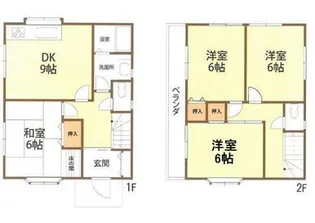徳島県徳島市川内町加賀須野【一戸建】の間取り