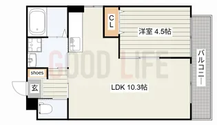 兵庫県小野市王子町【マンション】の間取り