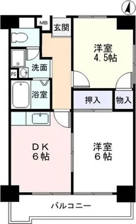 レスポアールEAST21th【2階】の間取り