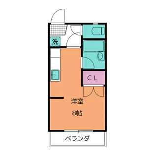 グリーンヒル梅森【1階】の間取り