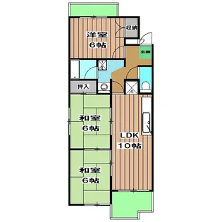 3LDKの間取り画像