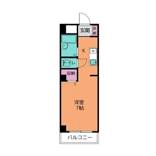 ヴィラ若林【5階】の間取り