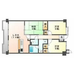 エスポア高蔵寺【8階】の間取り