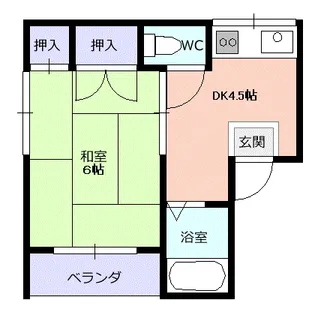 ラ プティ メゾン【1階】の間取り