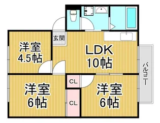 CREA小林【2階】の間取り