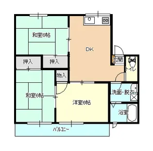 メゾン竹石【2階】の間取り