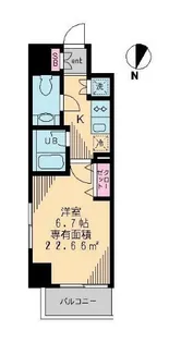 プリマヴェーラ北千住【4階】の間取り