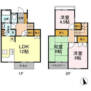 千葉県袖ヶ浦市長浦駅前2【一戸建】の間取り