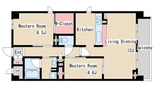 ソフィット岬【7階】の間取り