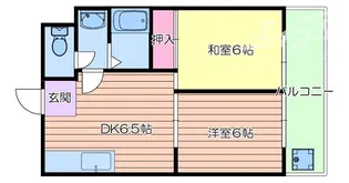 摂津第7マンション【4階】の間取り