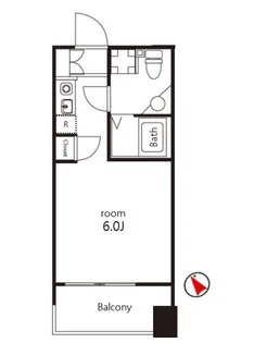 クレジデンス神谷町【8階】の間取り