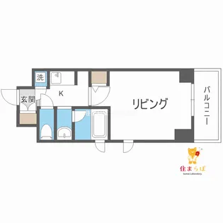 大阪府大阪市西区北堀江4【マンション】の間取り