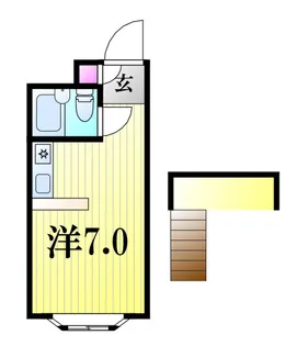 1Kの間取り画像