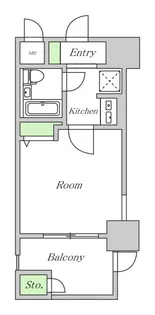 1Kの間取り画像