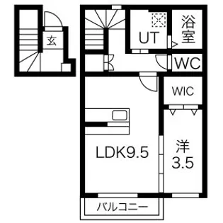 ペシュールV【2階】の間取り