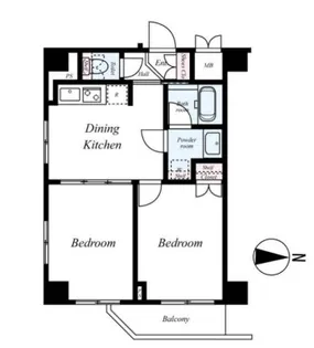 ルーブル蒲田七番館【4階】の間取り