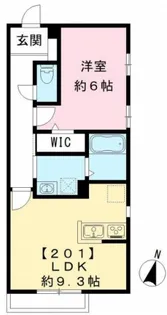 東京都中野区若宮1【アパート】の間取り