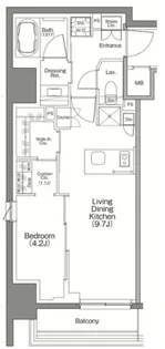 ザパークハビオ横浜白楽【7階】の間取り