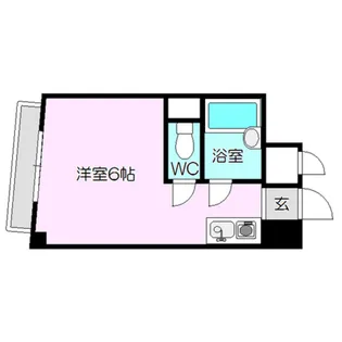 朝日マンション【1階】の間取り