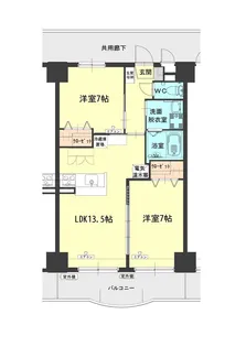 岡山県岡山市北区北長瀬表町3【マンション】の間取り