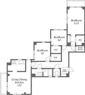 KT千石ハイツ【3階】の間取り