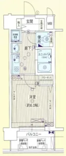 プレサンス東本町【5階】の間取り