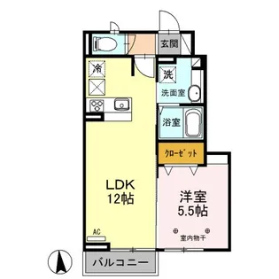 クレインIII【1階】の間取り