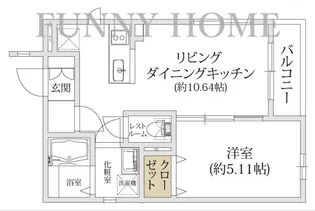 東京都世田谷区太子堂3【マンション】の間取り