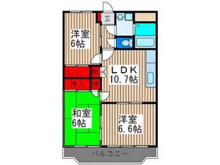 アティス【4階】の間取り
