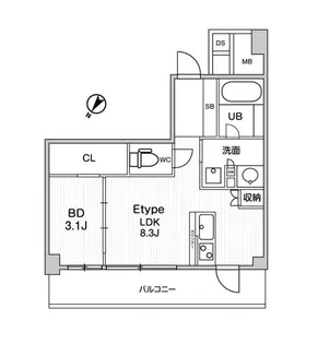 東京都町田市原町田2【マンション】の間取り
