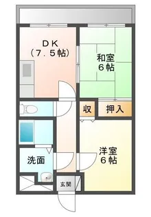 リバティミヤシタ【3階】の間取り