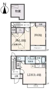 神奈川県横浜市瀬谷区橋戸2【一戸建】の間取り
