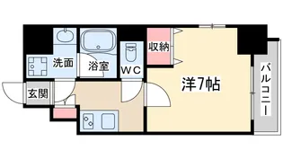 アーバネックス梅田西【3階】の間取り