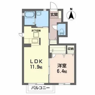 スワンヒルズ【1階】の間取り