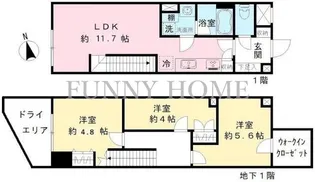 COEUR BLANC八幡山の間取り