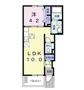 フレスクーラIII【1階】の間取り