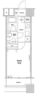 ファーストリアルタワー新宿【9階】の間取り
