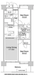 コンフォリア板橋仲宿【11階】の間取り
