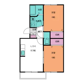 スカイガーデン【1階】の間取り