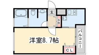 キャピトル新大阪【2階】の間取り