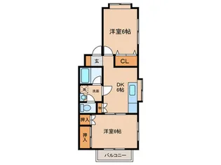 ピナクル井相田A【2階】の間取り