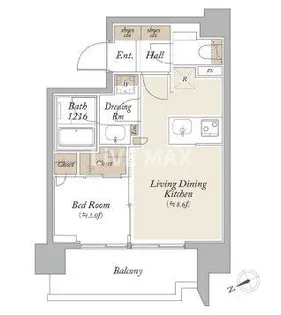 東京都港区芝浦2【マンション】の間取り