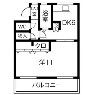 テレパレス東仙台【1階】の間取り