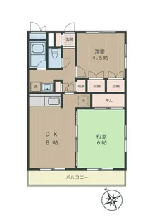 ドミシル池袋【1階】の間取り