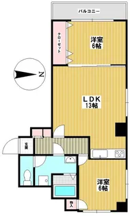 ニューライフ千駄木壱番館【4階】の間取り
