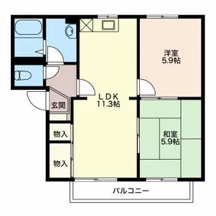 SUN VILLAGE YOSIDA【1階】の間取り