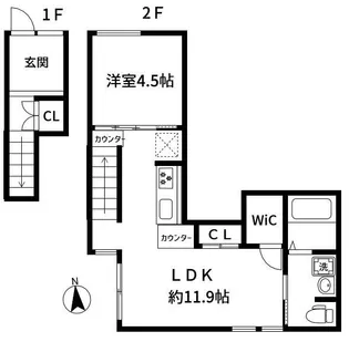 東京都荒川区東尾久4【アパート】の間取り