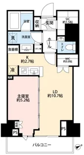 パークコート神宮北参道 ザ・タワー【8階】の間取り